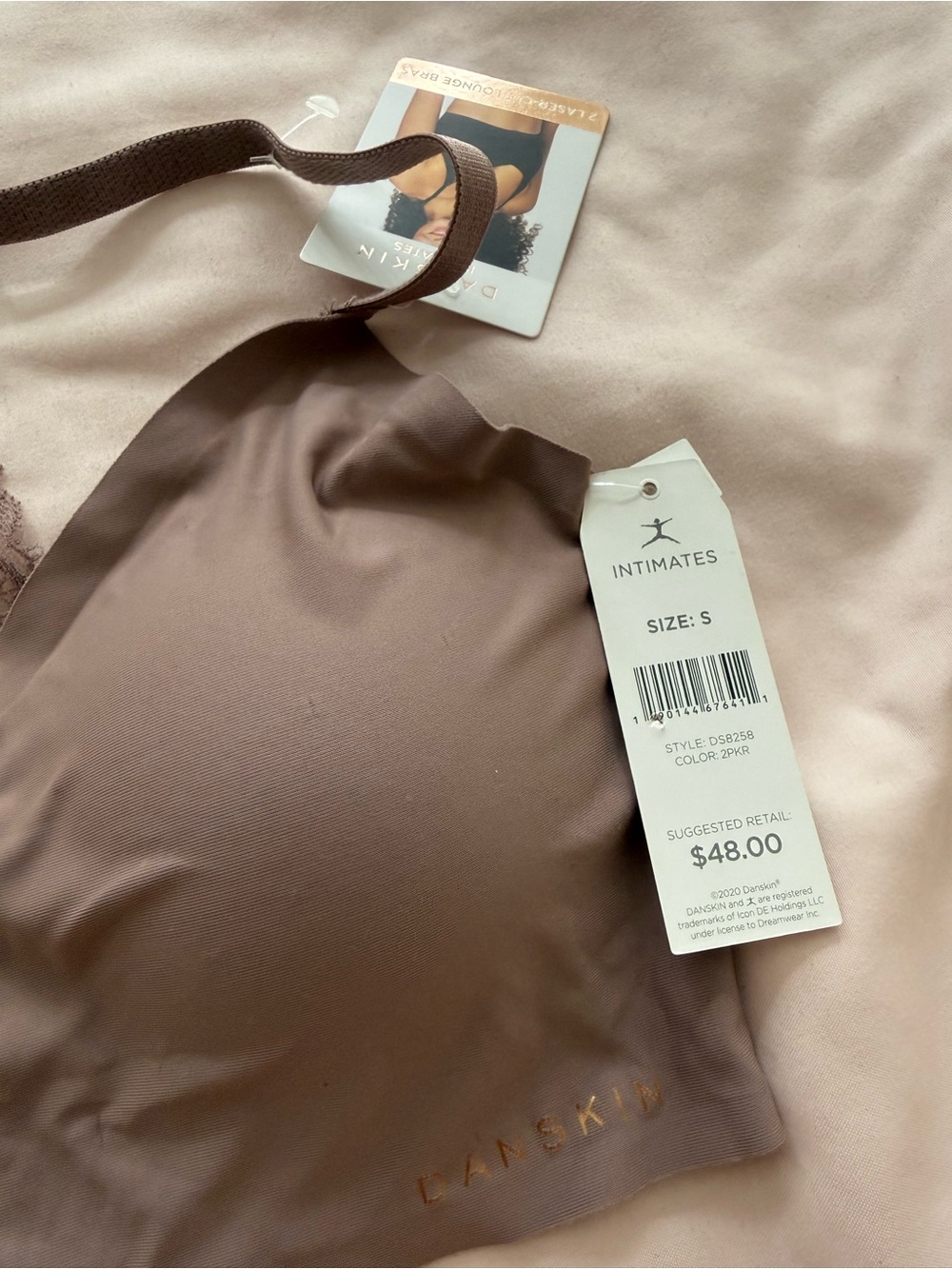 Danskin Seamless Bralette in Taupe Brown